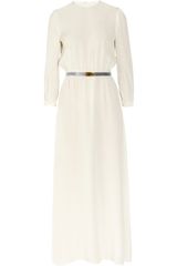 Alessandra Rich Silk Crepe De Chine Maxi Dress