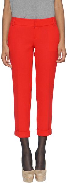 Alice + Olivia Woolen Capri Pants - Lyst