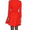 Alice + Olivia Wool Overcoat in Red - Lyst