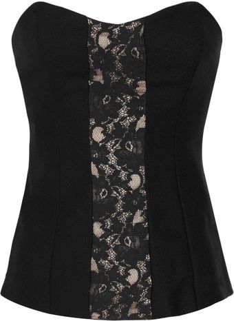 By Malene Birger Lace and Wool Corset Top - Lyst