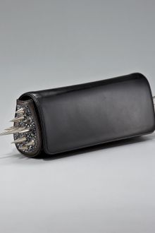 Christian Louboutin Spiked Marquise Clutch Bag - Lyst