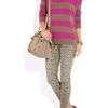 Crumpet Striped Cashmere Sweater in Pink (mouse) - Lyst