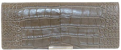 Emilio Pucci Ostritch Printed Bag in Beige - Lyst