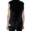 Givenchy Black Fur Gilet in Black - Lyst