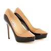 Jimmy Choo Sepia Patent and Leather Pumps in Black (camel) - Lyst