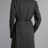 Kenneth Cole Twill Belted Wool Coat in Gray (grey) - Lyst