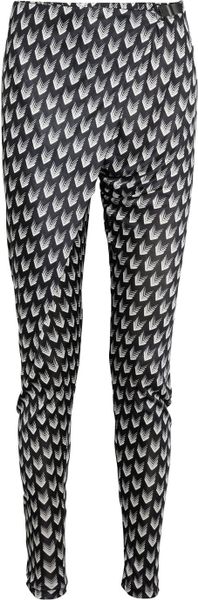 Rag & Bone Rani Printed Jersey Pants in Gray (black) - Lyst