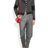 Rag & Bone Rani Printed Jersey Pants in Gray (black) - Lyst