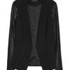Theory Yaisa Jersey and Leather Jacket in Black - Lyst