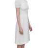Valentino Silk Dress with Netted Stitch in White - Lyst