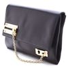 Viktor & Rolf Lock Chain Clutch in Black - Lyst