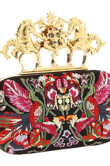Alexander McQueen Unicorn Skull Clutch - Lyst