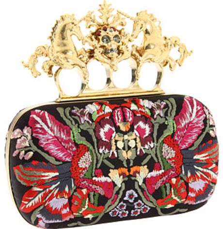 Alexander Mcqueen Unicorn Skull Clutch in Multicolor (i) - Lyst