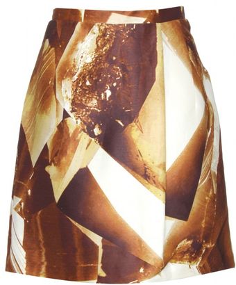 Carven Digital Print Aline Skirt - Lyst