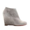 Christian Louboutin Belle Zeppa 85 Suede Wedges in Gray (grey) - Lyst