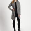 Dkny Chunky Cardigan in Gray (charcoal) - Lyst