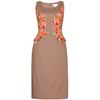 Erdem Sasha Printed Dress in Beige (hazelnut) - Lyst