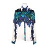 Erdem Silk Satin Shirt in Blue (multicolored) - Lyst