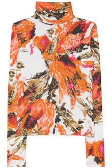 Erdem Kelly Printed Turtleneck Pullover - Lyst
