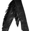 Ermanno Scervino Black Fringed Leather Elbow Gloves in Black - Lyst