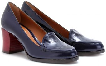 Fendi Brogued Boxcalf Loafers - Lyst