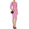 Fendi Contrast Knit Cotton Dress in Pink (lilac) - Lyst