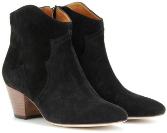 Isabel Marant Dicker Suede Ankle Boots - Lyst