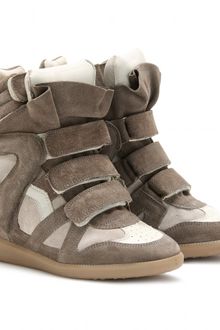 Isabel Marant Bekett Suede Wedge Sneakers - Lyst