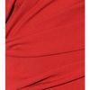 Lanvin Draped Dress in Red - Lyst