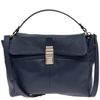 Lanvin Navy For Me Medium Leather Shoulder Bag in Black (navy) - Lyst