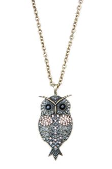 Mango Owl Pendant Necklace - Lyst