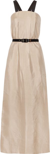 Marni Crinkled Cotton and Silk-blend Twill Dress - Lyst