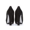 Miu Miu Suede Peeptoes with Glitter Soles in Black - Lyst