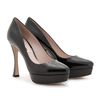 Miu Miu Patent Leather Platform Pumps in Black (nero) - Lyst