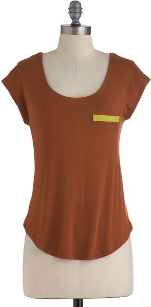 ModCloth Splash Of Lime Top - Lyst