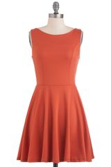 ModCloth Tangerine Martini Dress