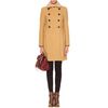 Mulberry Chevron Tweed Double Breasted Coat in Beige - Lyst