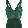 Narciso Rodriguez Top Stitched Bodice Gown in Green (silver) - Lyst