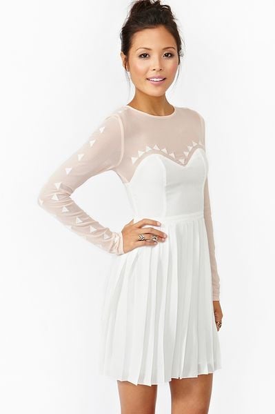 Nasty Gal Cafe Flora Dress in White (cafe) - Lyst