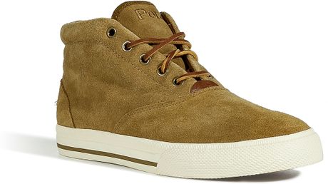 Polo Ralph Lauren Dirty Buck Oiled Suede Zale Sneakers in Green for