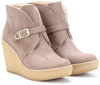 Stella McCartney Kickapoo Faux Suede Ankle Boots - Lyst