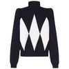 Stella Mccartney Two Tone Knit Pullover in Blue (navy) - Lyst