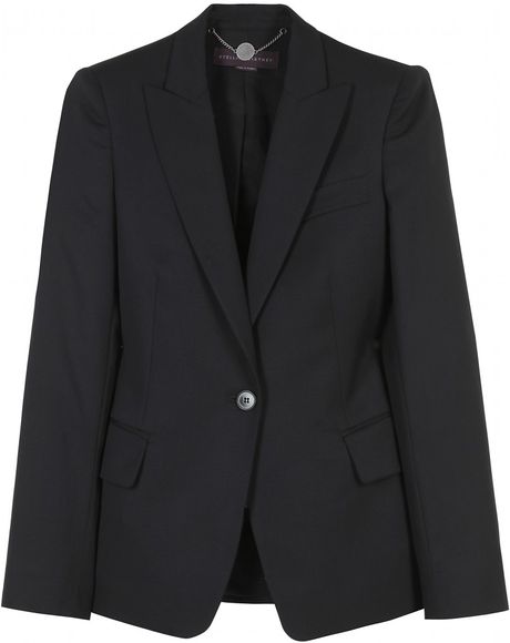 Stella Mccartney Single Breasted Blazer in Black (nero) - Lyst