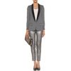Stella Mccartney Jacquard Woven Trousers in Silver - Lyst