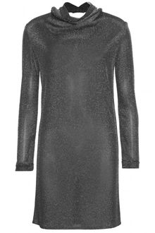 Yves Saint Laurent Metallic Knit Dress - Lyst