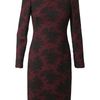 Alexander Mcqueen Layered Crepe Wool and Lace Dress in Purple (burgundy) - Lyst