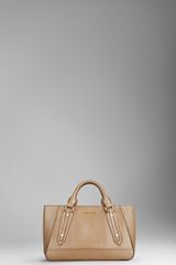 Burberry Patent Leather Landscape Tote Bag
