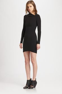 Helmut Lang Flare Fitted Dress - Lyst