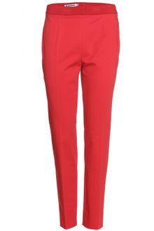 Jil Sander Twill Trousers with Elasticized Waist Band - Lyst