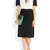 Marni Crepe and Woven Woolblend Dress in Blue (navy) - Lyst